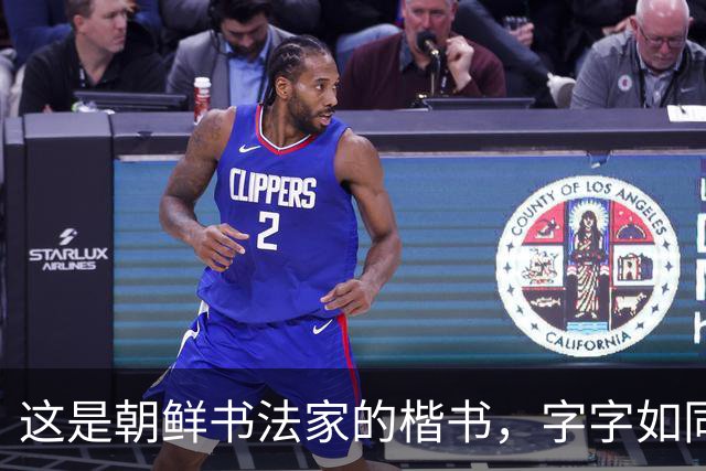 这是朝鲜书法家的楷书，字字如同打印机，令丑书者汗颜不已！