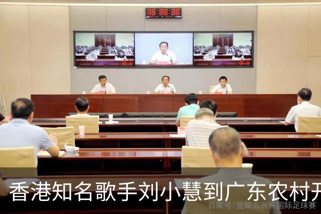 香港知名歌手刘小慧到广东农村开唱，一众黑衣保安护驾排面足！